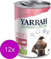 Yarrah Bio Hondenvoer Pate - Varken - Hondenvoer - 12 x 400 g