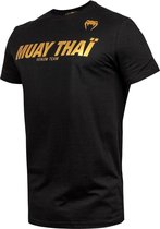 Venum Muay Thai VT T-Shirt - Katoen - Zwart - Goud - S