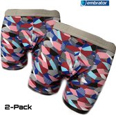 Embrator 2-pack mannen Boxershort overall print maat L