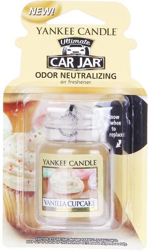 Yankee Candle - Vanilla Cupcake Ultimate Car Jar ( vanilkový košíček ) -  Luxusní