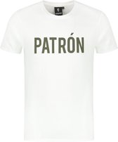 Patrón Wear | White & Green Brand T-shirt | Heren | T-shirt | Maat M