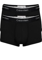 Calvin Klein Pro micro low rise trunks (2-pack) - microfiber lage heren boxers kort - zwart - Maat: L