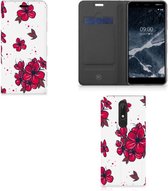 Nokia 5.1 (2018) Smart Cover Blossom Rood
