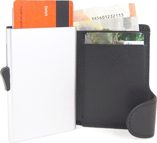 Businessme Cardprotector Creditcardhouder Heren Leer - 9 Pasjes- RFID -  Zwart | bol.com