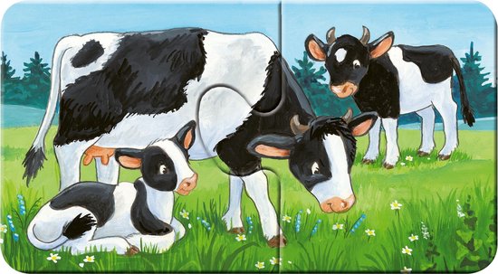 Ravensburger Dierenfamilies op de boerderij - My First puzzles - 9x2 stukjes - kinderpuzzel van Ravensburger — afbeelding 4