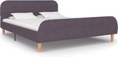 Bedframe Taupe Stof 140x200 cm (Incl LW Anti kras Vilt) - Bed frame met lattenbodem - Tweepersoonsbed Eenpersoonsbed