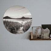 Schilderij wandcirkel  | Landschap | 70 x 70 cm | PosterGuru