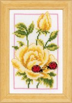 Miniatuur kit Gele rozen - Vervaco - PN-0146887