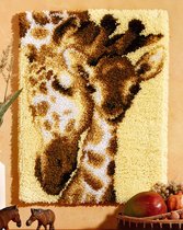 knoopkleed 38.022 giraffe met jong (incl. knoophaak) (collectors item!)