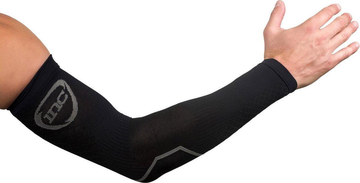 INC Pro Compressie Arm Sleeves Zwart / Grijs - Maat S