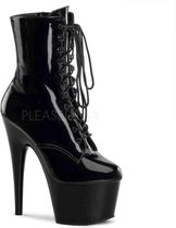 Pleaser Plateau Laarzen, Paaldans schoenen -39 Shoes- ADORE-1020 Paaldans schoenen Zwart