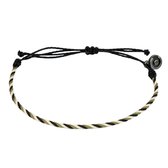 Chibuntu® - Army Camouflage Armband Heren Donker - Twisted armbanden collectie - Mannen - Armband (sieraad) - One-size-fits-all