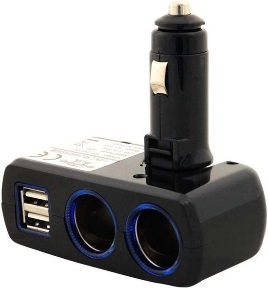 MMOBIEL High Speed Autolader - Oplaad Adapter - 2 USB-Poorten - 2 Aansteker...  | bol.com