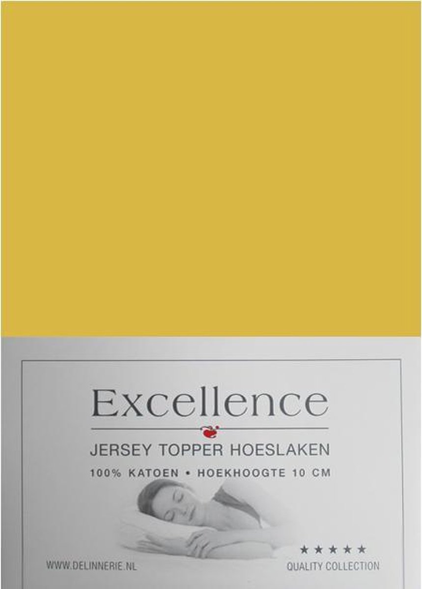 Excellence Jersey Topper Hoeslaken - Eenpersoons - 90/100x210/220 cm - Bamboo