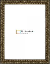 Fotolijst Barok Antiek Goud - Fotomaat A4 21x29.7 - Ontspiegeld Glas - Art.nr. 218-718