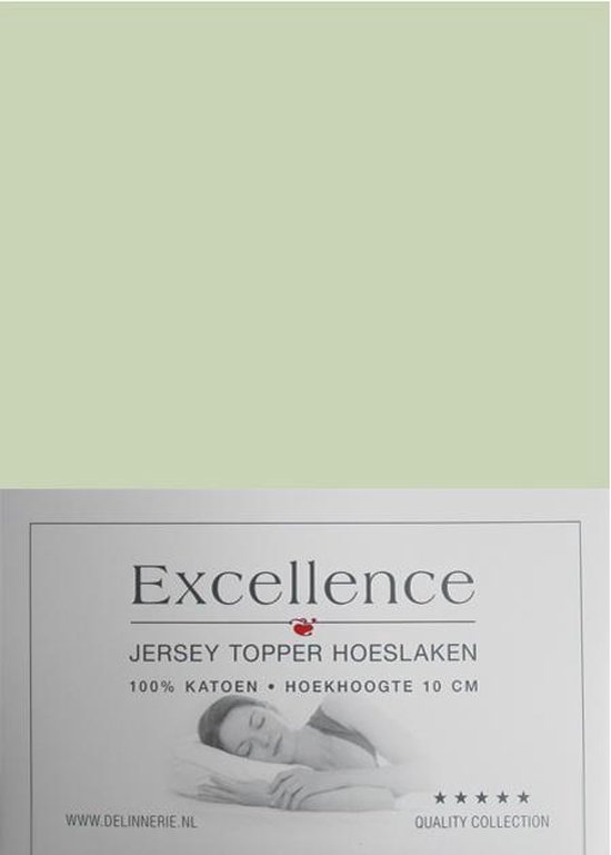 Excellence Jersey Topper Hoeslaken - Tweepersoons - 140x200/210 cm - Sand