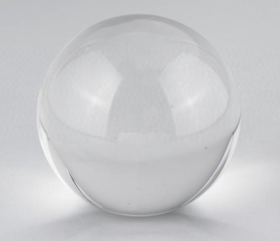 Decoratie kristal - Feng shui glazen bol incl voetstuk - 9cm | bol.com