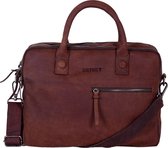 DSTRCT Wall Street Business Laptop Bag - 15,4 pouces - Double Brown