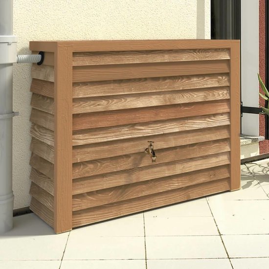 Garantia Rain Barrel Woody Châtain Clair 350 litres