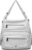 Bagwise®  Schoudertas  - Rugzak - Dames - 2in1 - (1788) Wit
