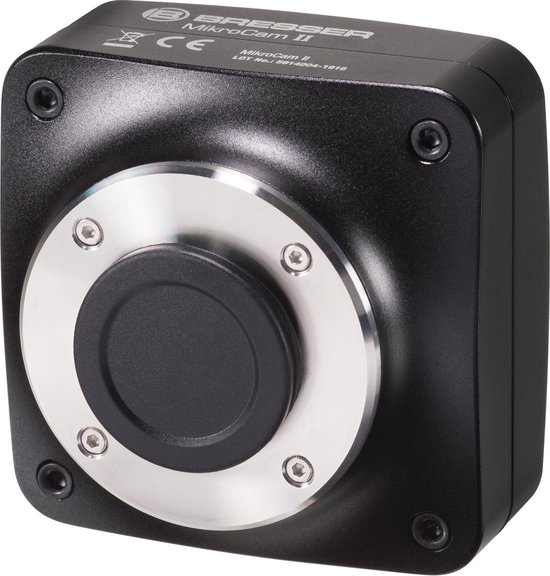 Bresser MicroCamII - Fotocamera Per Microscopio 9MP 4K Con Sensore Sony IMX305, Video 4K 30fps, Software MikroCam Lab II Per Focus Stacking E Mosaico, USB 3.0, Adattatori Inclusi - 4