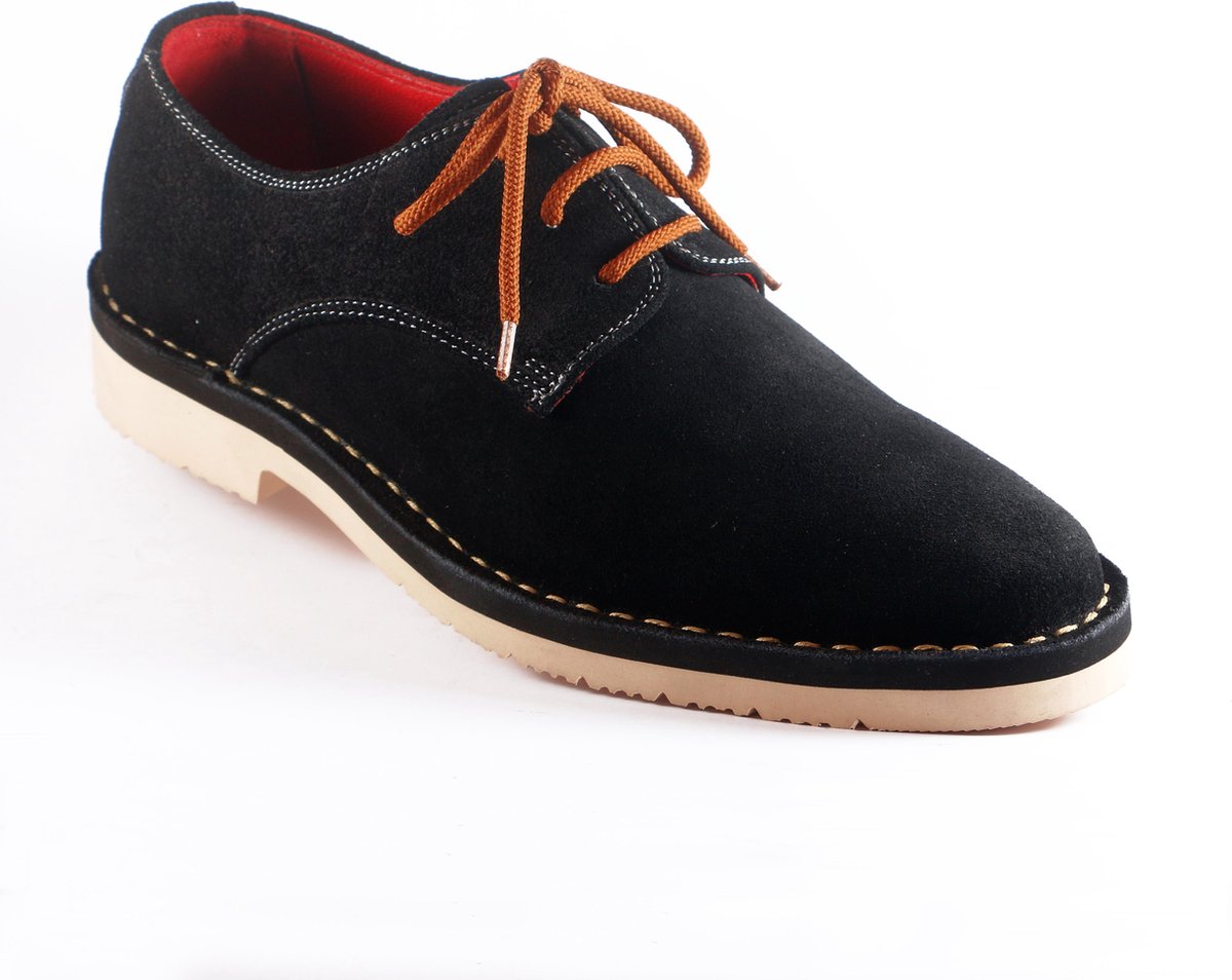 Windsor - Suède Buck Schoenen – Zwart - 41