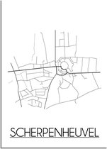 DesignClaud Scherpenheuvel Plattegrond poster B2 poster (50x70cm)