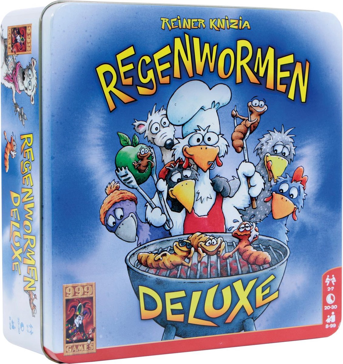 Regenwormen Deluxe tin Dobbelspel | Games | bol.com