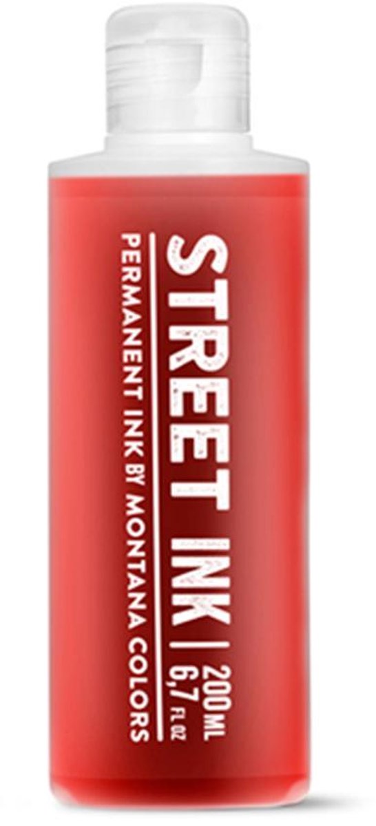 Afbeelding van product Montana Colors  MTN Street Ink - 200ml Rode Permanente Inkt op Alcoholbasis