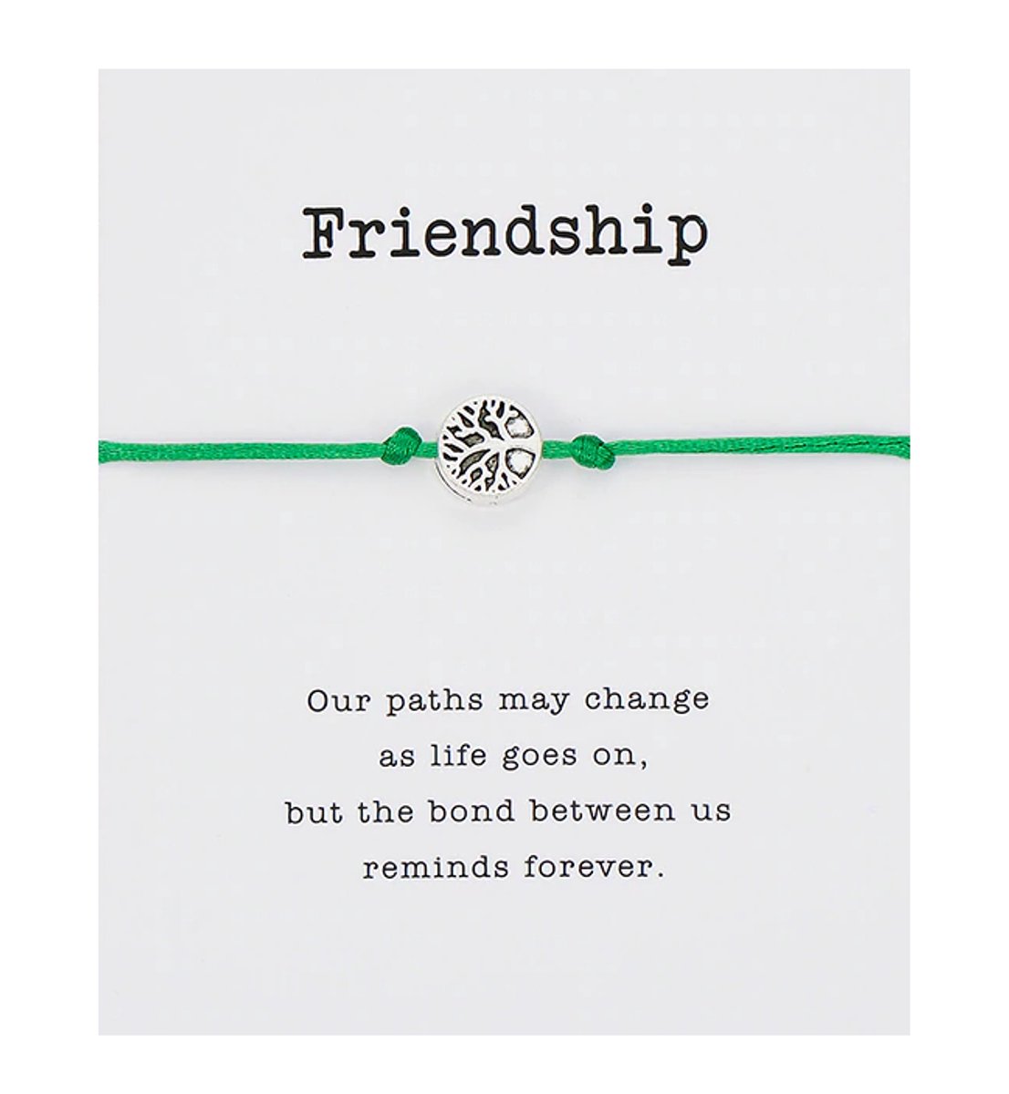 Mannies vriendschapsarmband - 2 stuks - Vriendschaps armband met boodschap! Één voor jou, één voor je vriend(in)! - Meerdere kleuren - Gratis verzending - Vriendschap - Groen