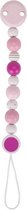 Heimess Soother chain pink, grey, white
