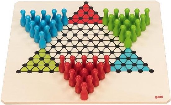 Afbeelding van het spel Goki Chinese checkers board game
