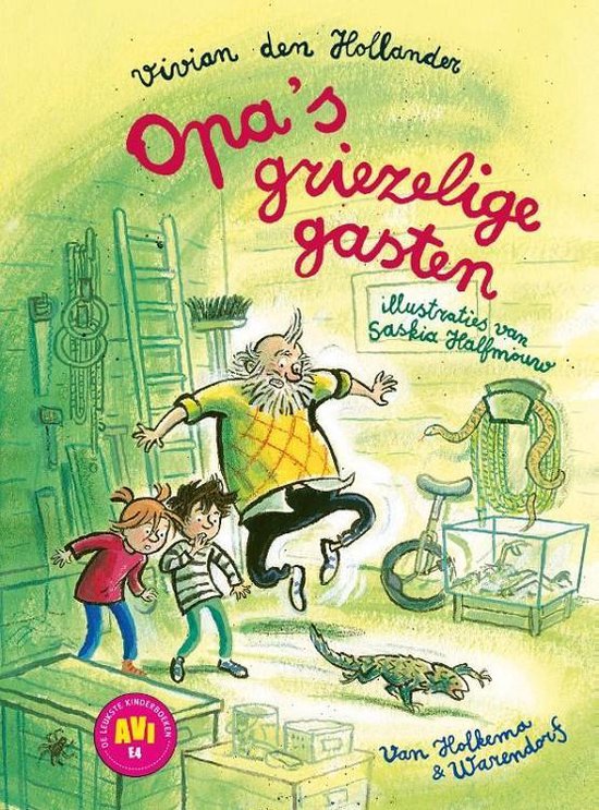Boek: Opa's griezelige gasten, geschreven door Vivian den Hollander