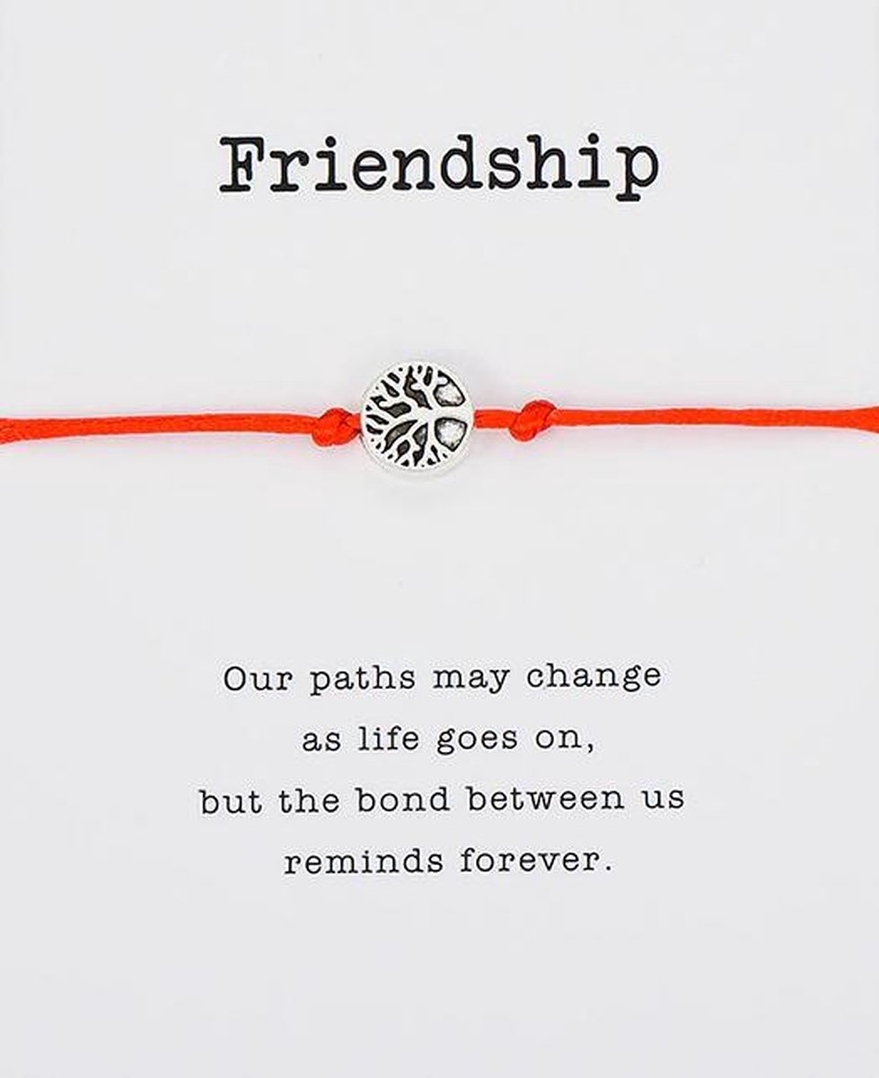 Mannies vriendschapsarmband - 2 stuks - Vriendschaps armband met boodschap! Één voor jou, één voor je vriend(in)! - Meerdere kleuren - Gratis verzending - Vriendschap - Rood