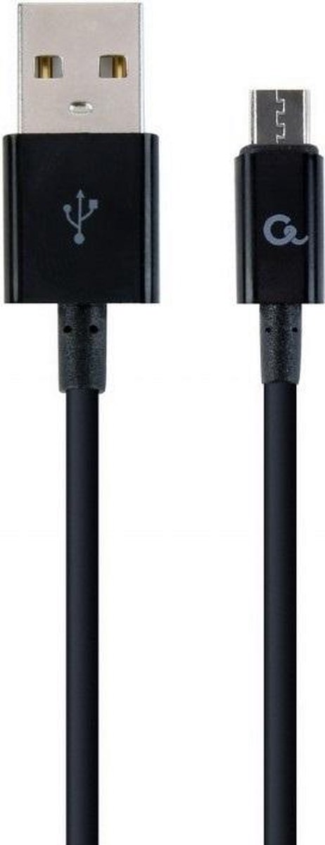 Micro-USB laad- & datakabel, 1 m, zwart