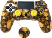 Playstation 4 controller siliconen hoes | PS4 controller case | Camouflage | Skull | Geel