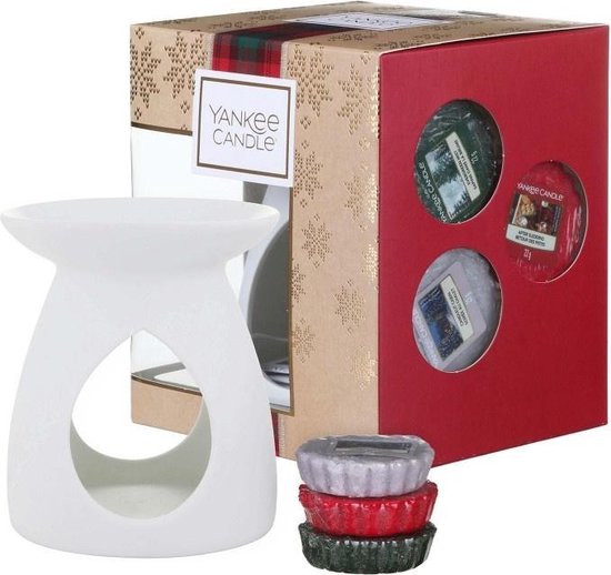 Yankee Candle Geschenkset Geurbrander & 3 Waxmelts Alpine Christmas