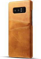 Luxe Cardslot Card Case voor Samsung Galaxy Note 8 | Hoesje | Hoogwaardige PU Leren Back Cover | Wallet | Pasjeshouder | Bruin