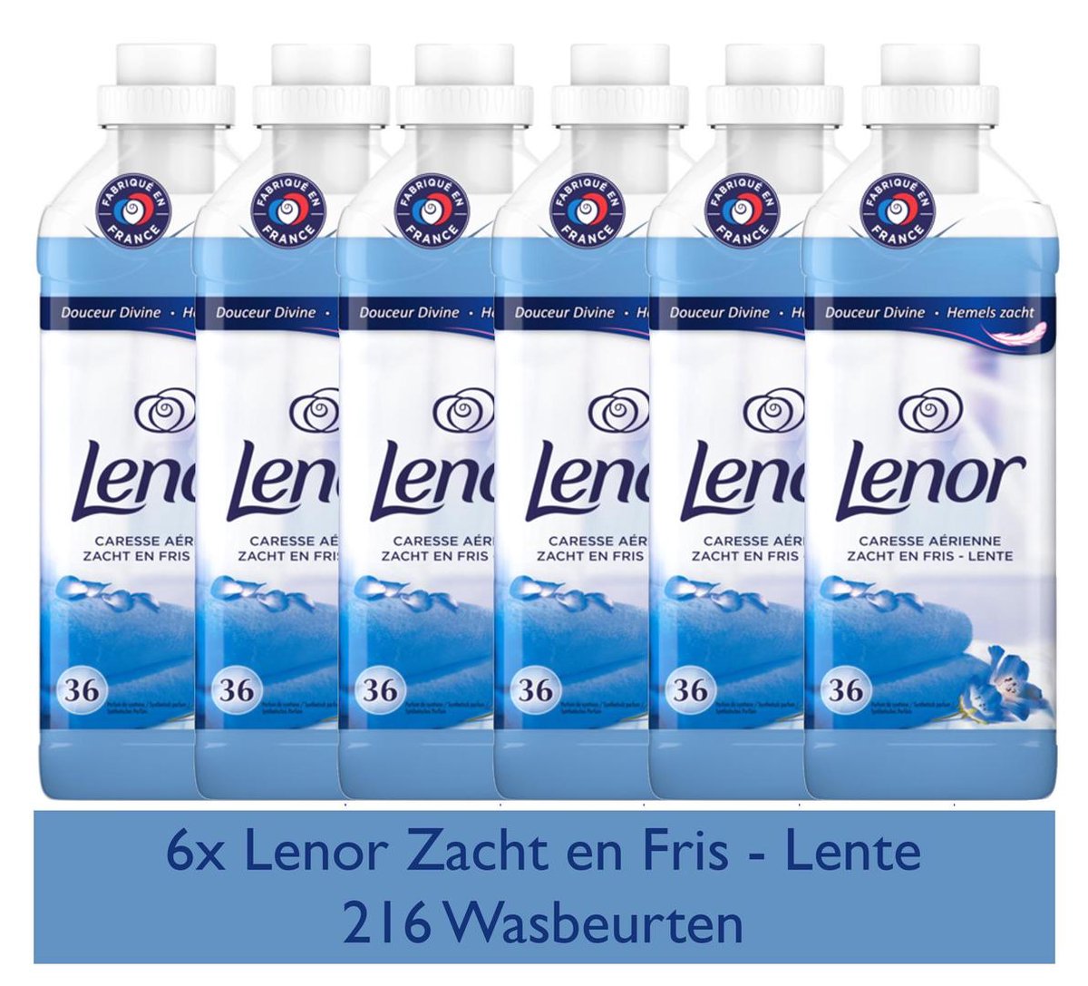 Lenor Wasverzachter Zacht en Fris Lente 6x 900ml Lenor Wasverzachter Zacht en Fris Lente 6x 900ml