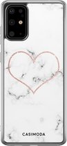 Samsung S20 Plus hoesje siliconen - Marmer hart | Samsung Galaxy S20 Plus case | multi | TPU backcover transparant