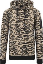 Heren Sweat Camo Bomber Hoody wood