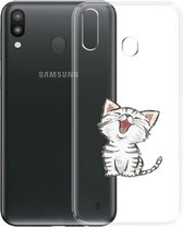Samsung Galaxy A30 Siliconen hoesje (katje)