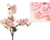 Prunus kunstbloemen kunsttak - Roze - 80 cm
