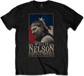 Willie Nelson Heren Tshirt -XL- Born For Trouble Zwart