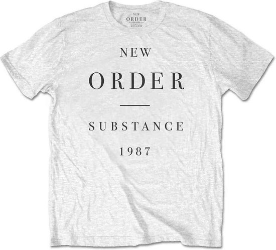 Foto: New order substance heren t shirt l wit