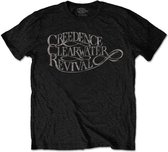 Creedence Clearwater Revival Heren Tshirt -XL- Vintage Logo Zwart
