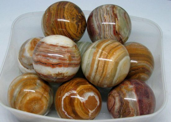 Sphères harmonisatrices shungite avec jaspe polychrome 50 mm