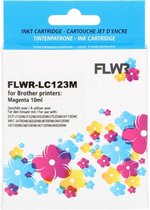 FLWR - Inktcartridge / LC123 / Magenta - Geschikt voor Brother