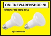 2 x Reflector led lamp R63