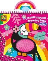 SES - Magic pailletten kleurboek - met glitter stickers